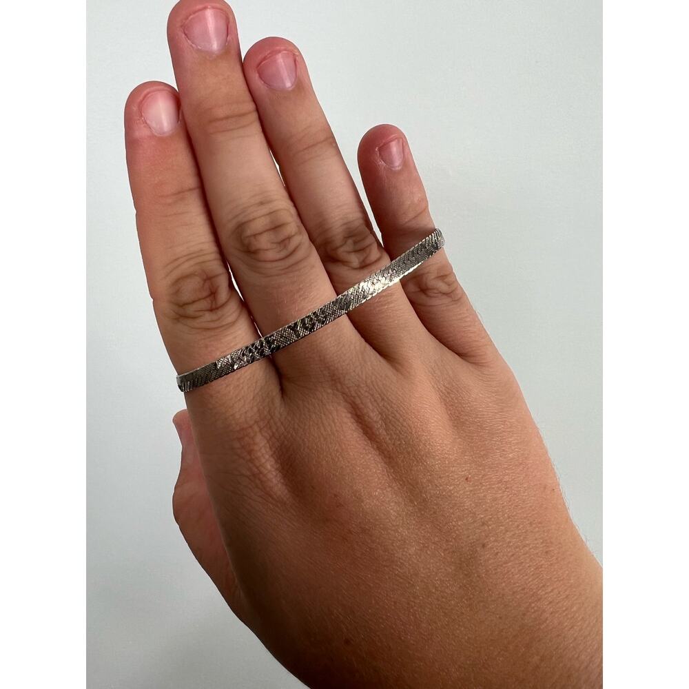 Sterling Silver Hidden I love you Silver Bracelet